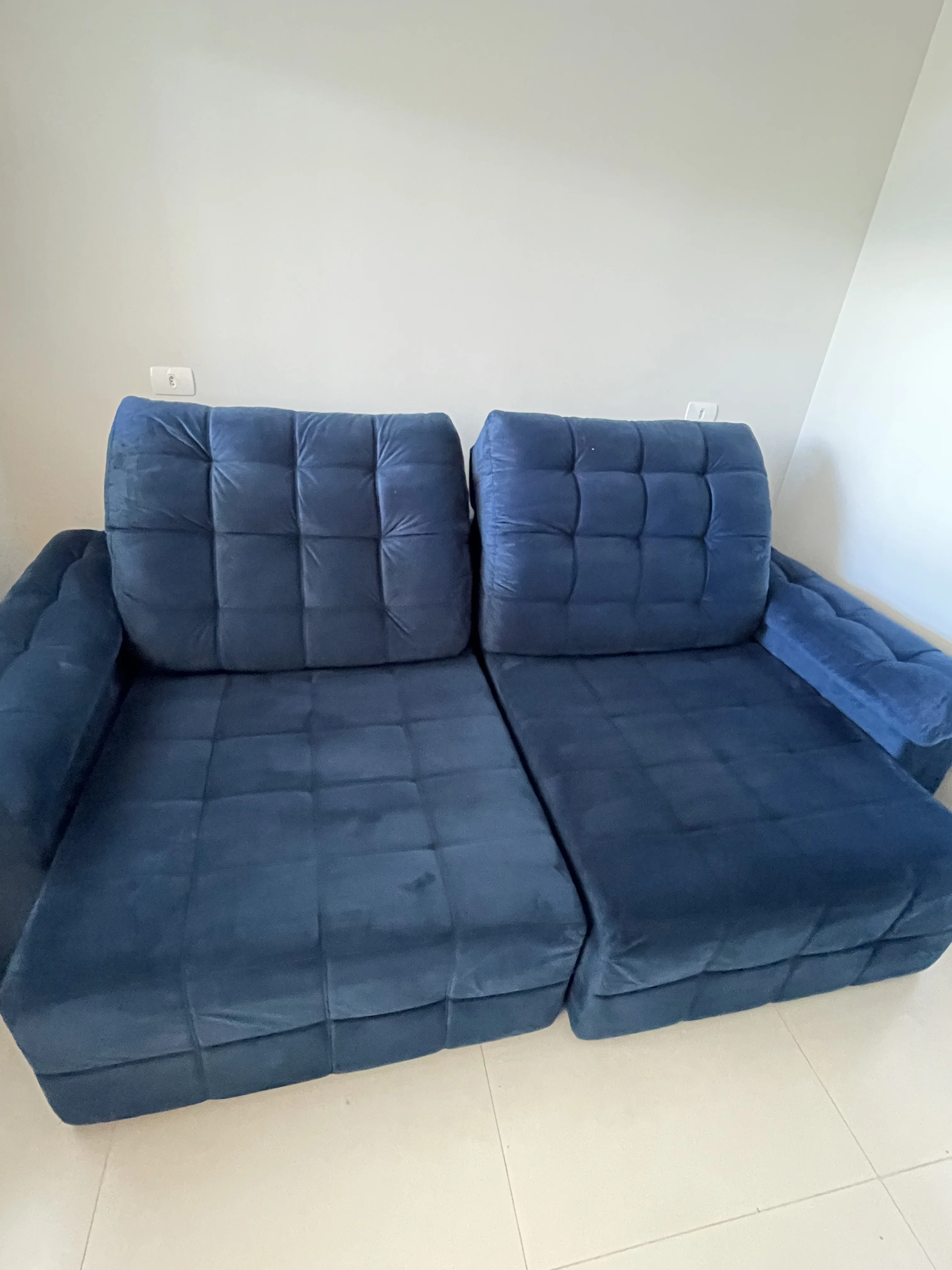 Depois limpeza estofado