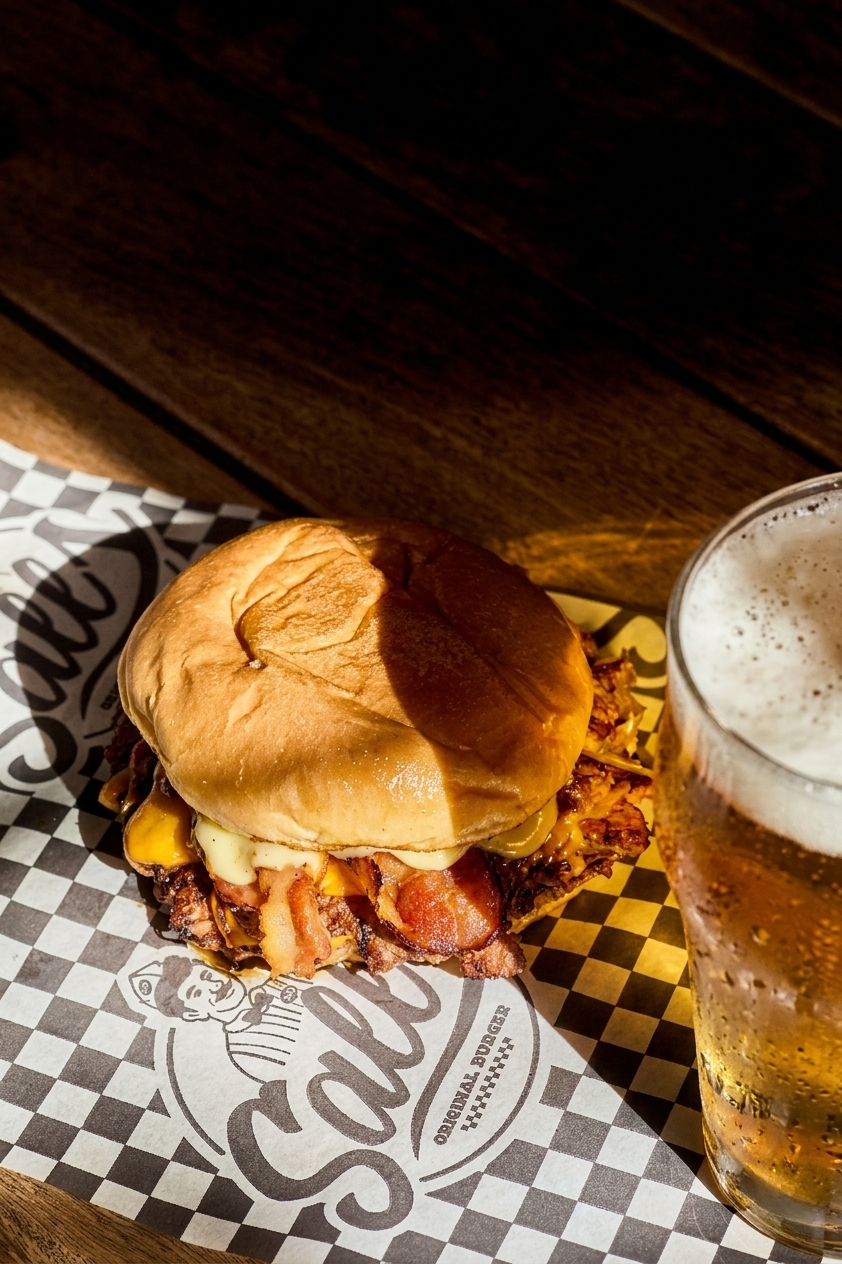 Smash Burger Salls com queijo e picles