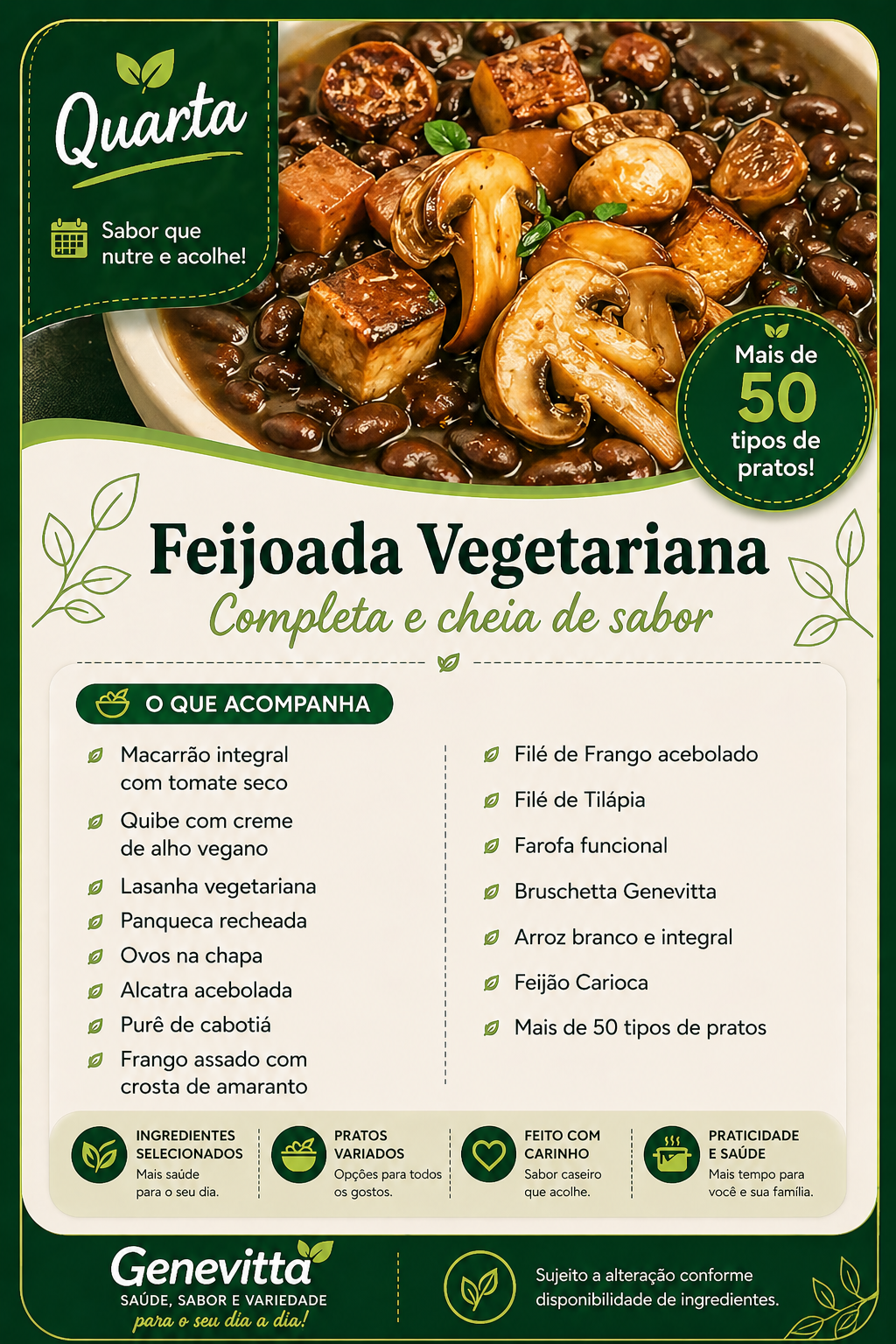 Cardápio Quarta